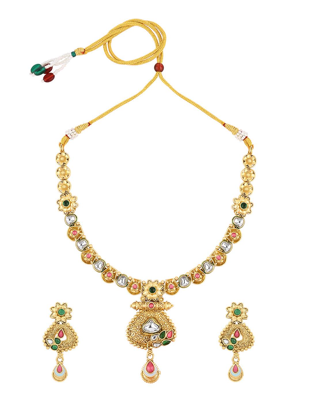 Chic Kundan Heritage Set - ASMITTA Jewellery