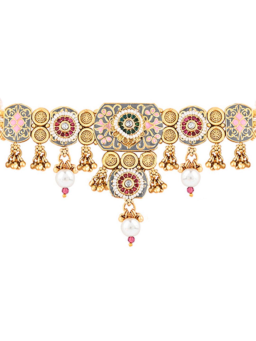 Pearl Blossom Choker Duo - ASMITTA Jewellery