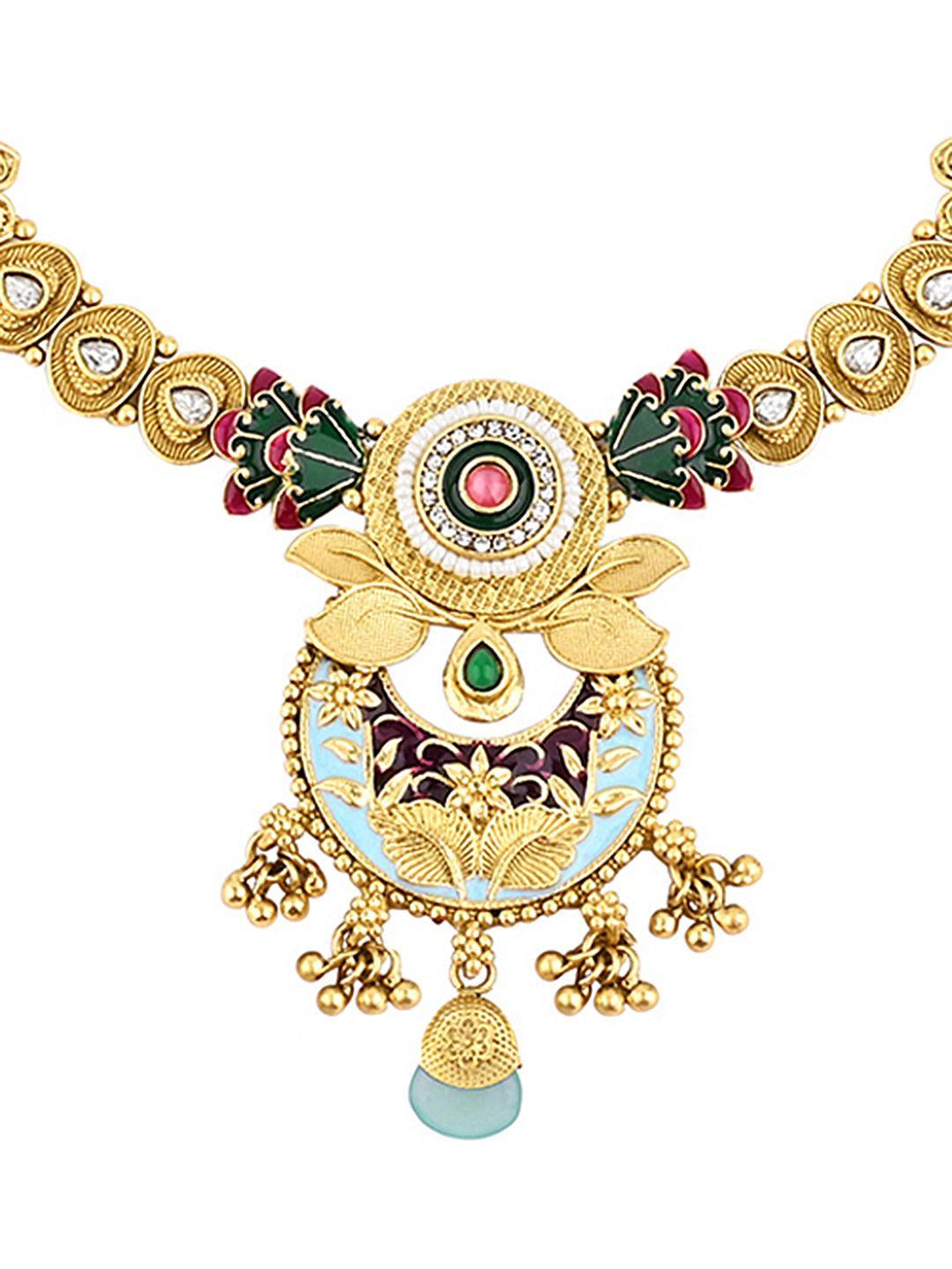 Kundan Elegance Choker Set - ASMITTA Jewellery