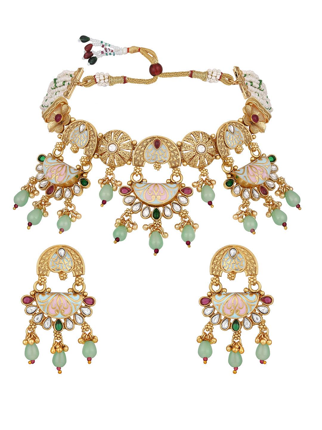 Opulent Kundan Set - ASMITTA Jewellery