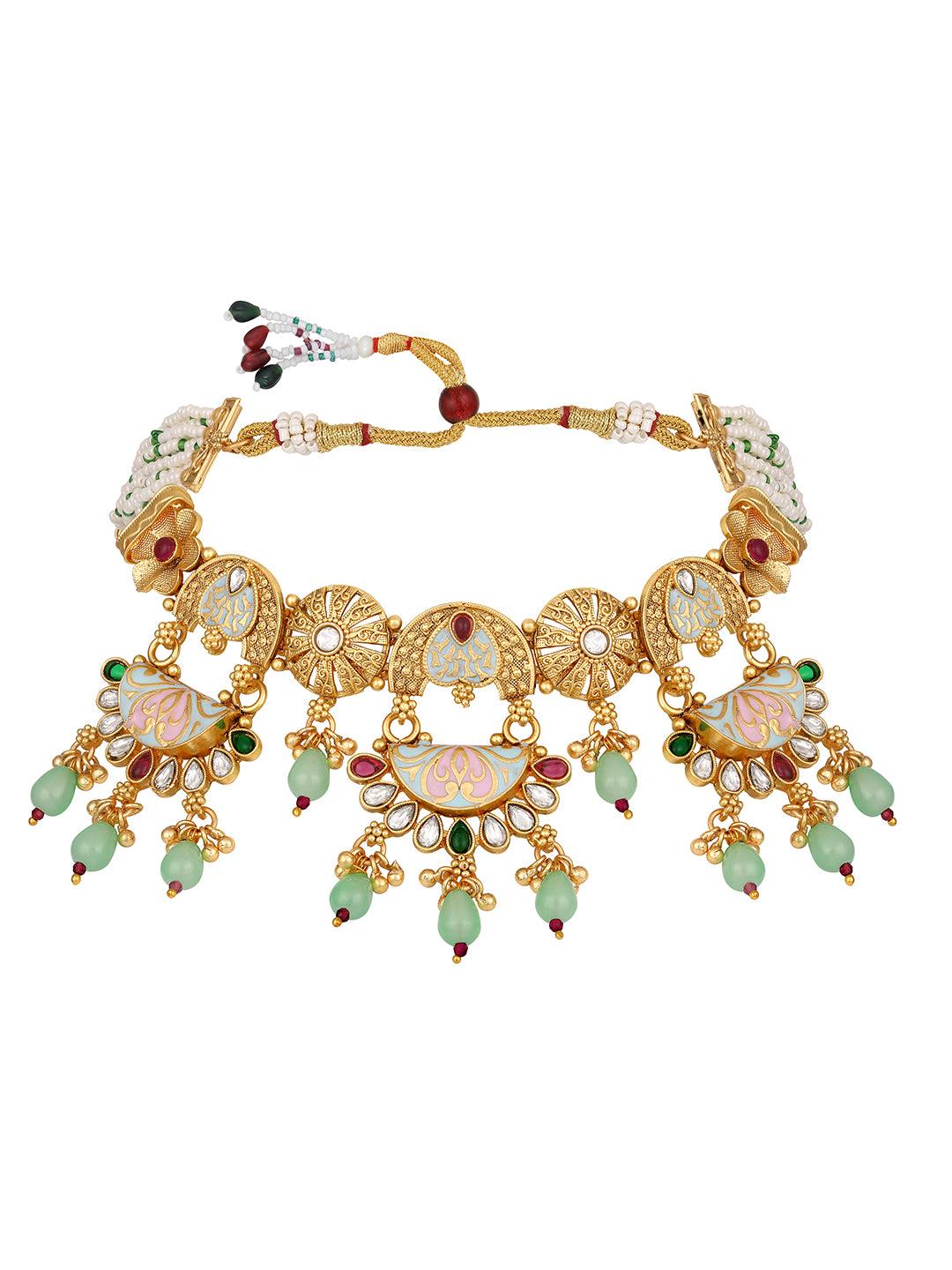Opulent Kundan Set - ASMITTA Jewellery