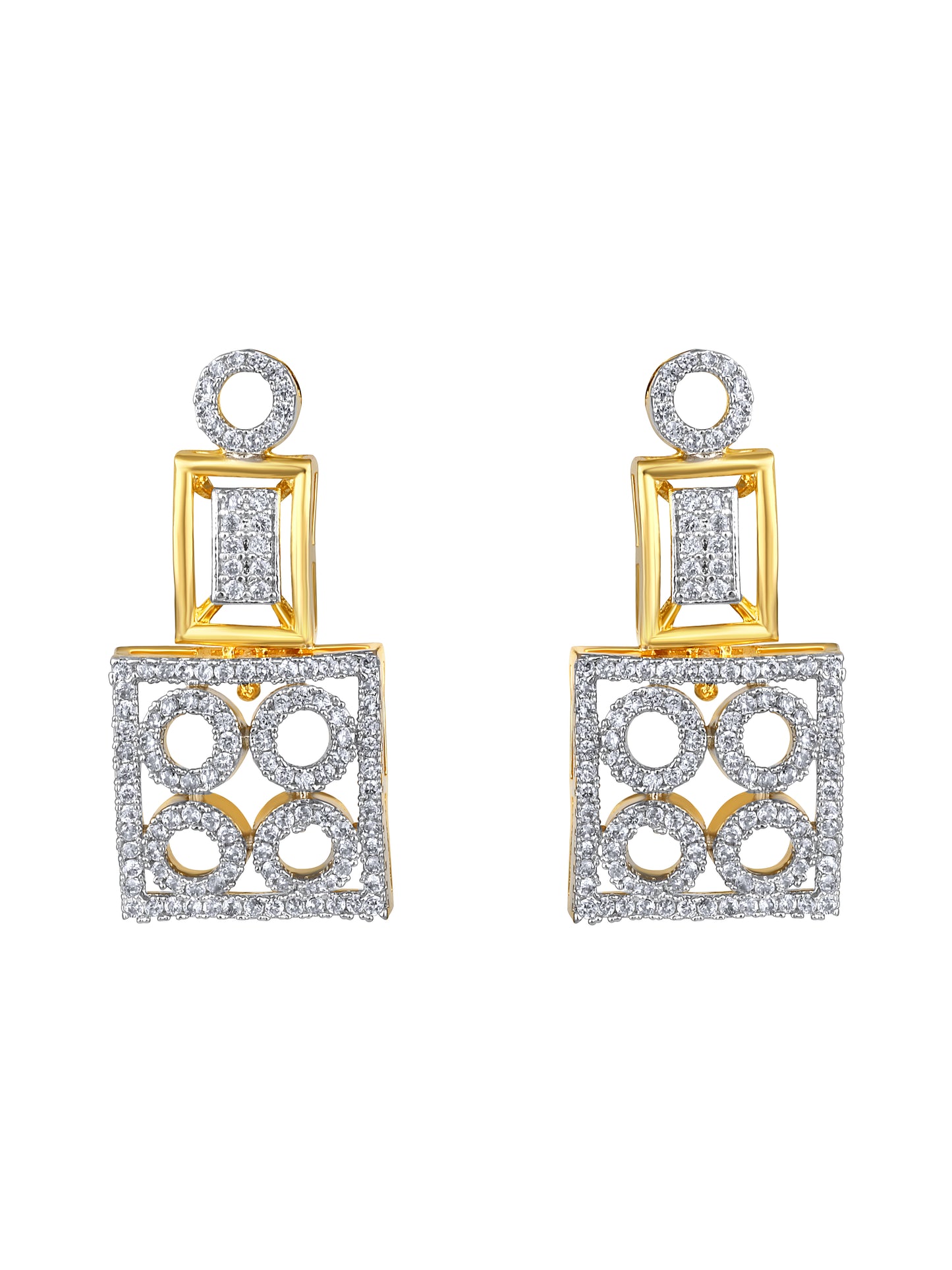 22KT Gold-Plated Cubic Zirconia-Studded Choker Bridal Jewellery Set