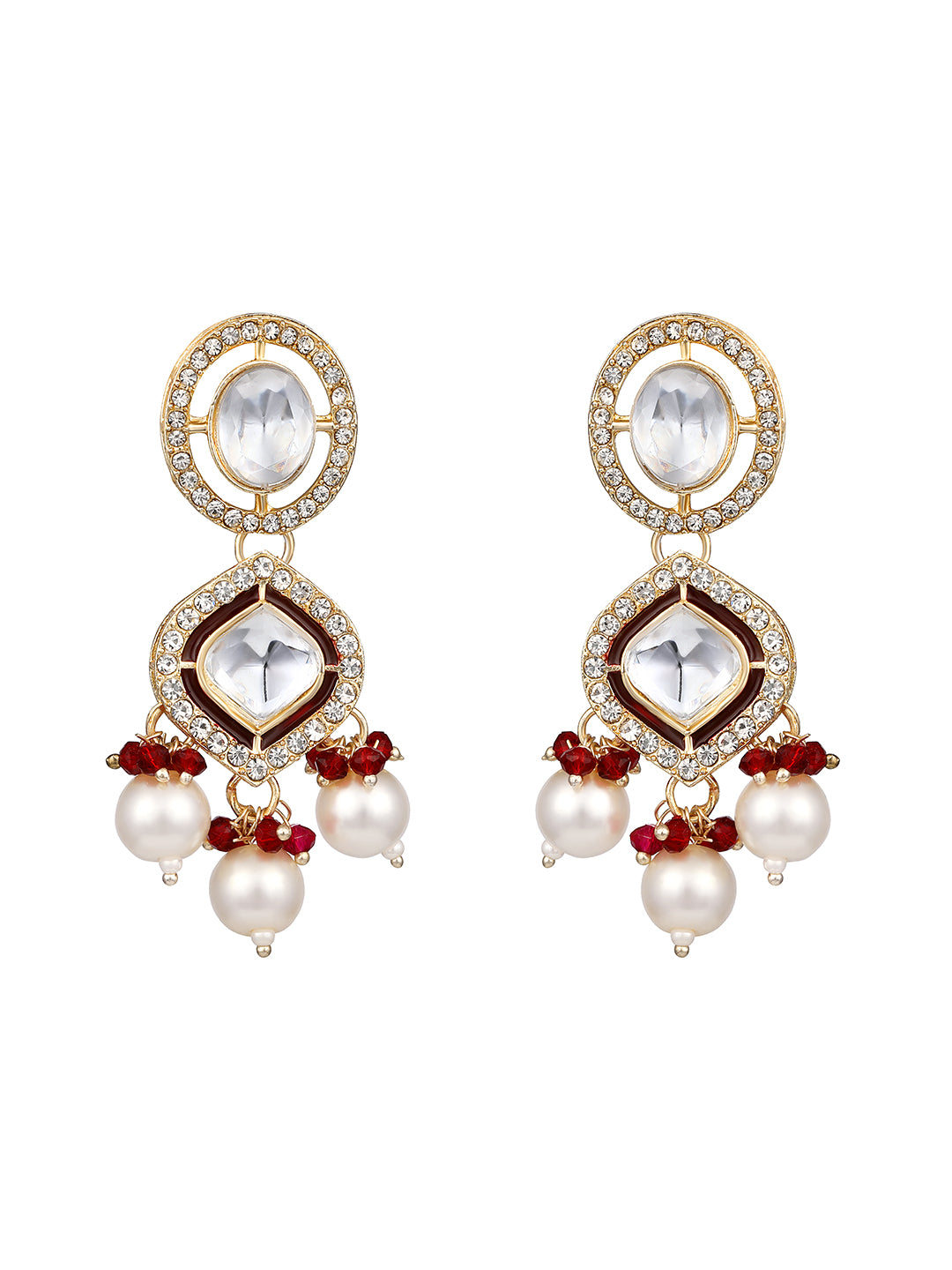 Traditional Meenakari choker set with earrings