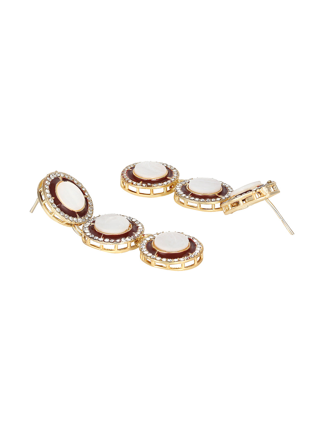 Meenakari maroon bridal jewellery set with stone detailing