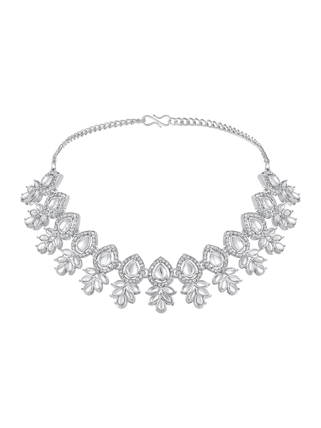 white stone jewellery set