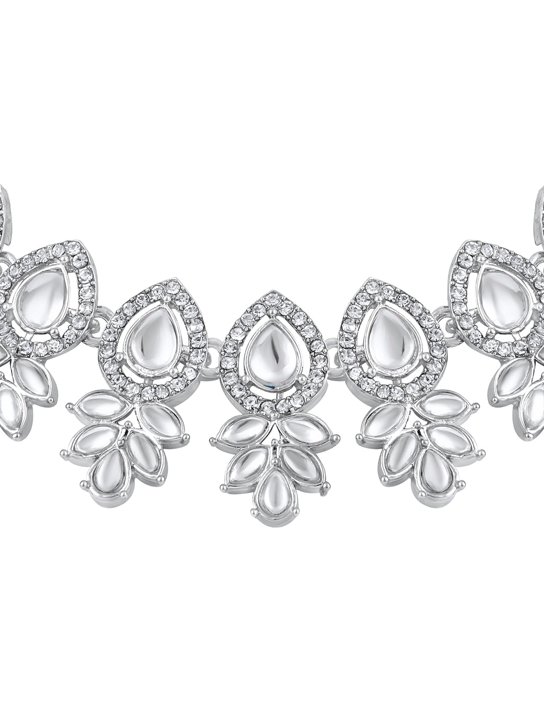 white stone jewellery set