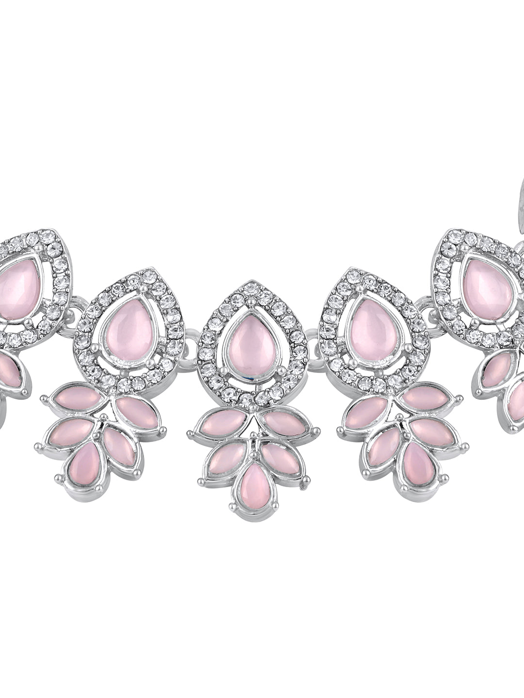 Pink Stone Jewelry Set