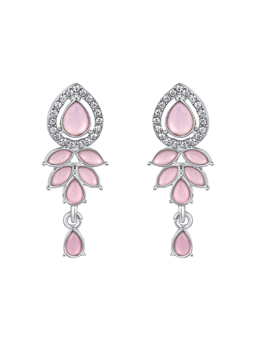 Pink Stone Earrings