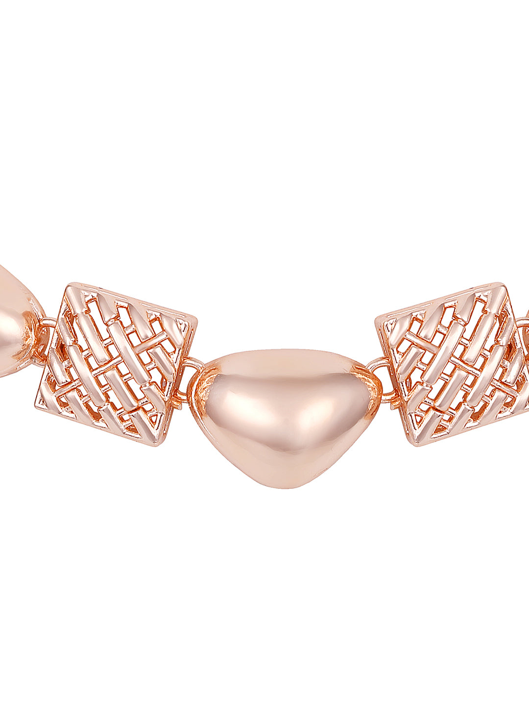 Rose Gold Plated Choker Jewellery Set