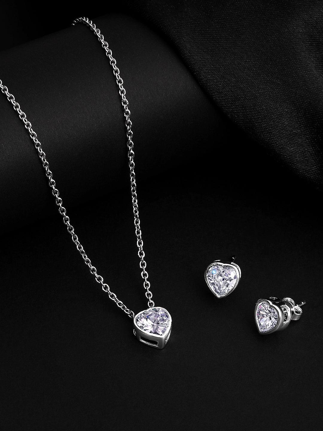 Heartfelt Elegance Pendant Set - ASMITTA Jewellery