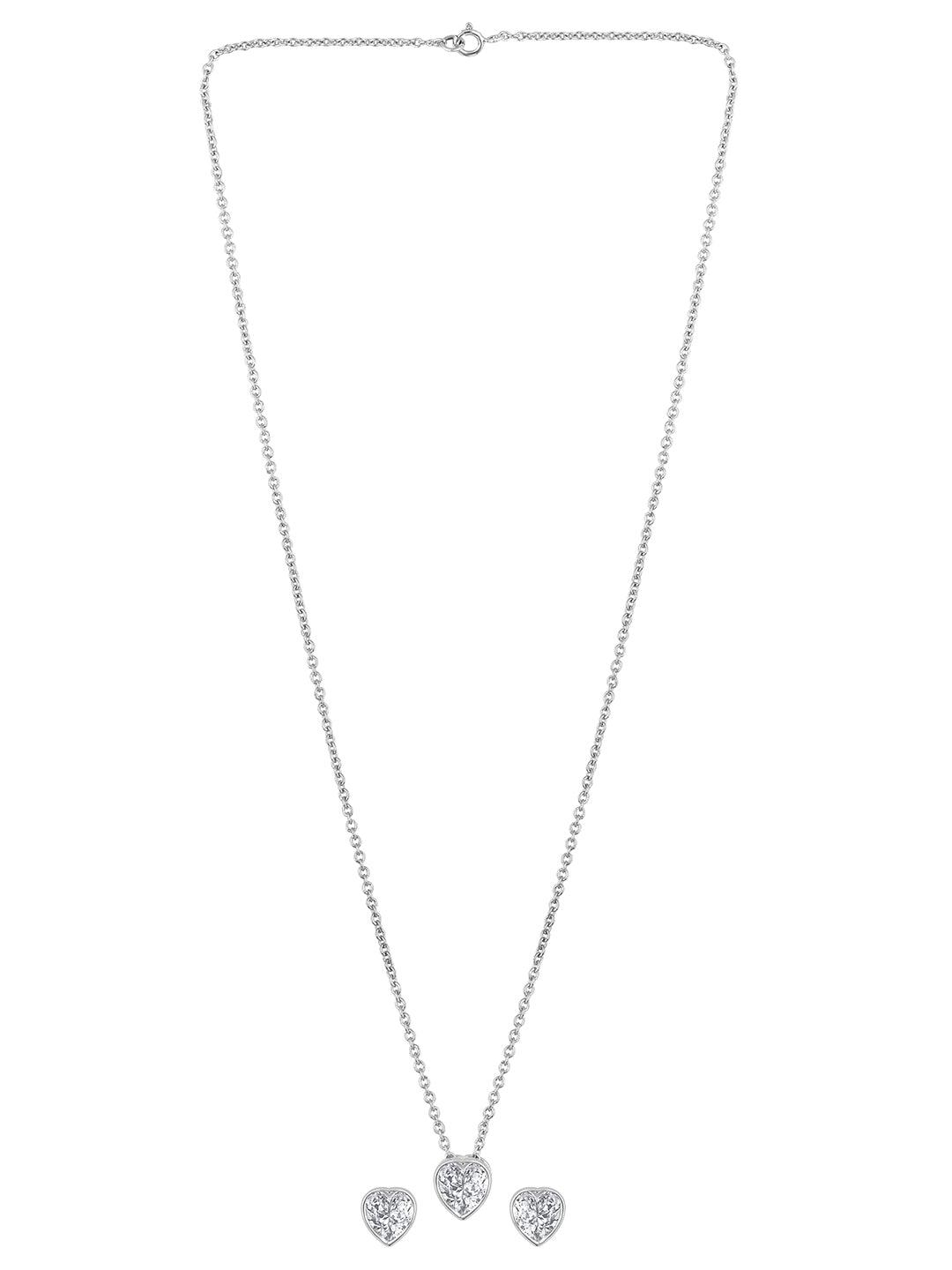 Heartfelt Elegance Pendant Set - ASMITTA Jewellery
