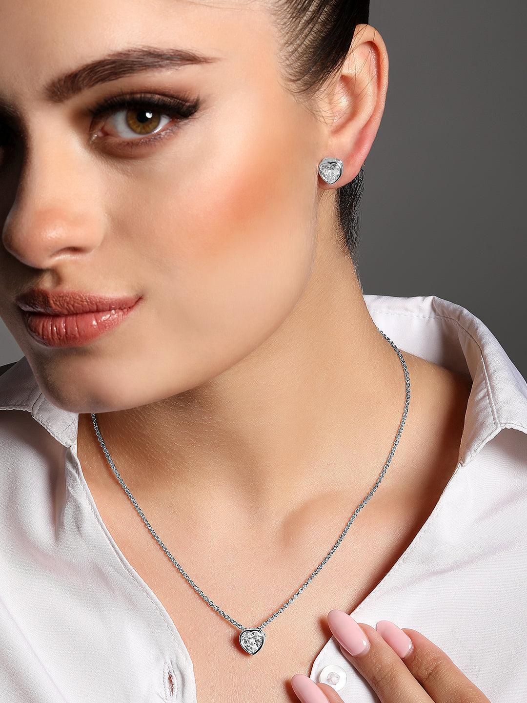 Heartfelt Elegance Pendant Set - ASMITTA Jewellery