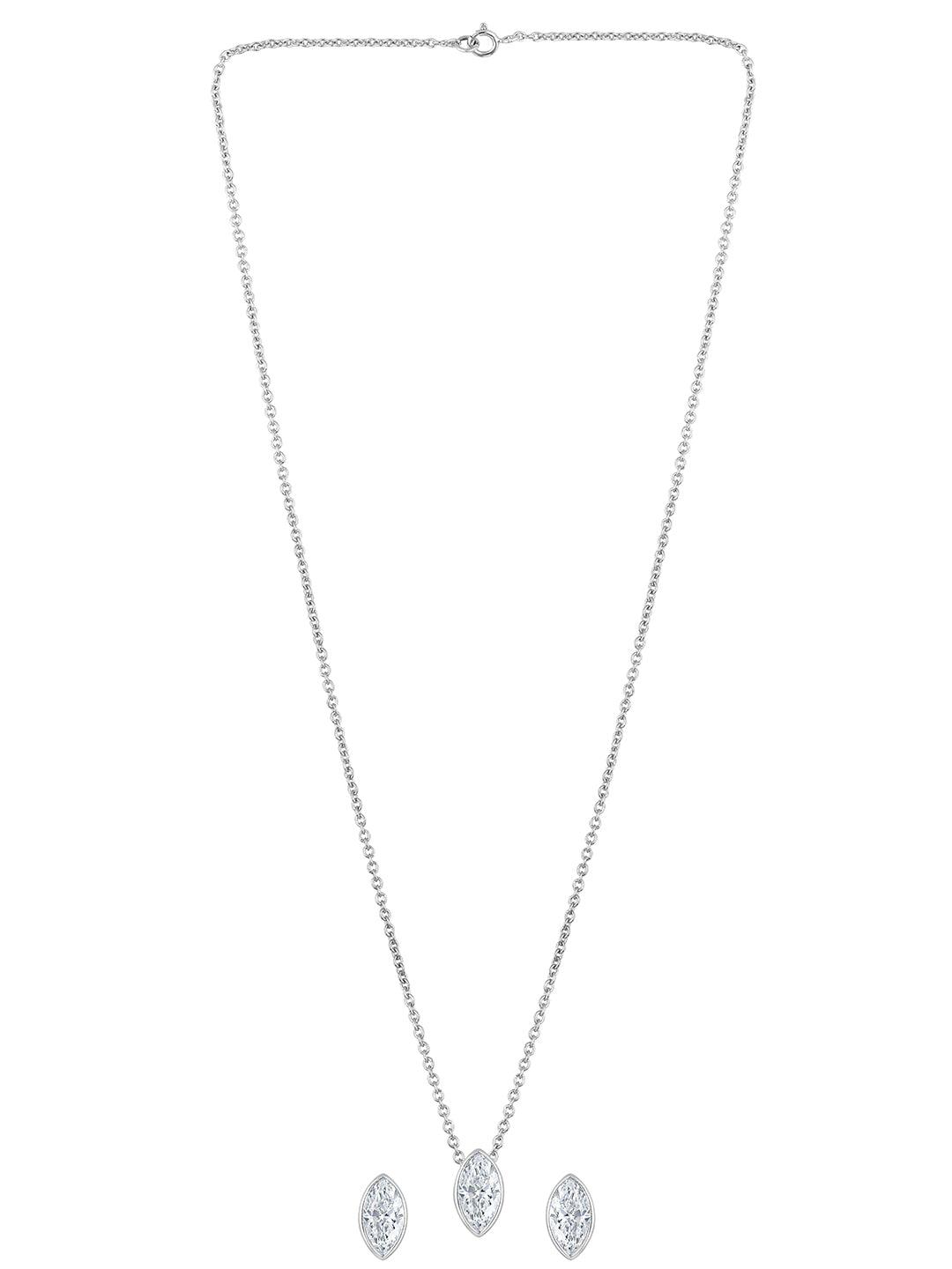 Sparkling Sophistication Pendant Set - ASMITTA Jewellery