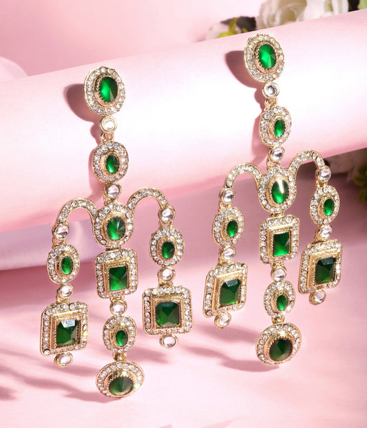 Traditional Shimmering Drop Earrings