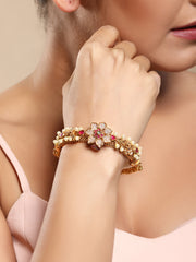 Gold-Plated Ancient Kada Bracelet For Women