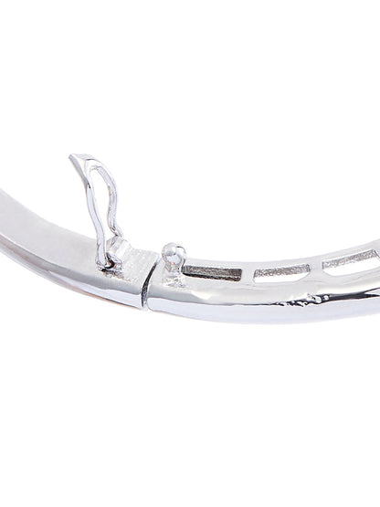 Rhodium Plated Cubic Zirconia Kada
