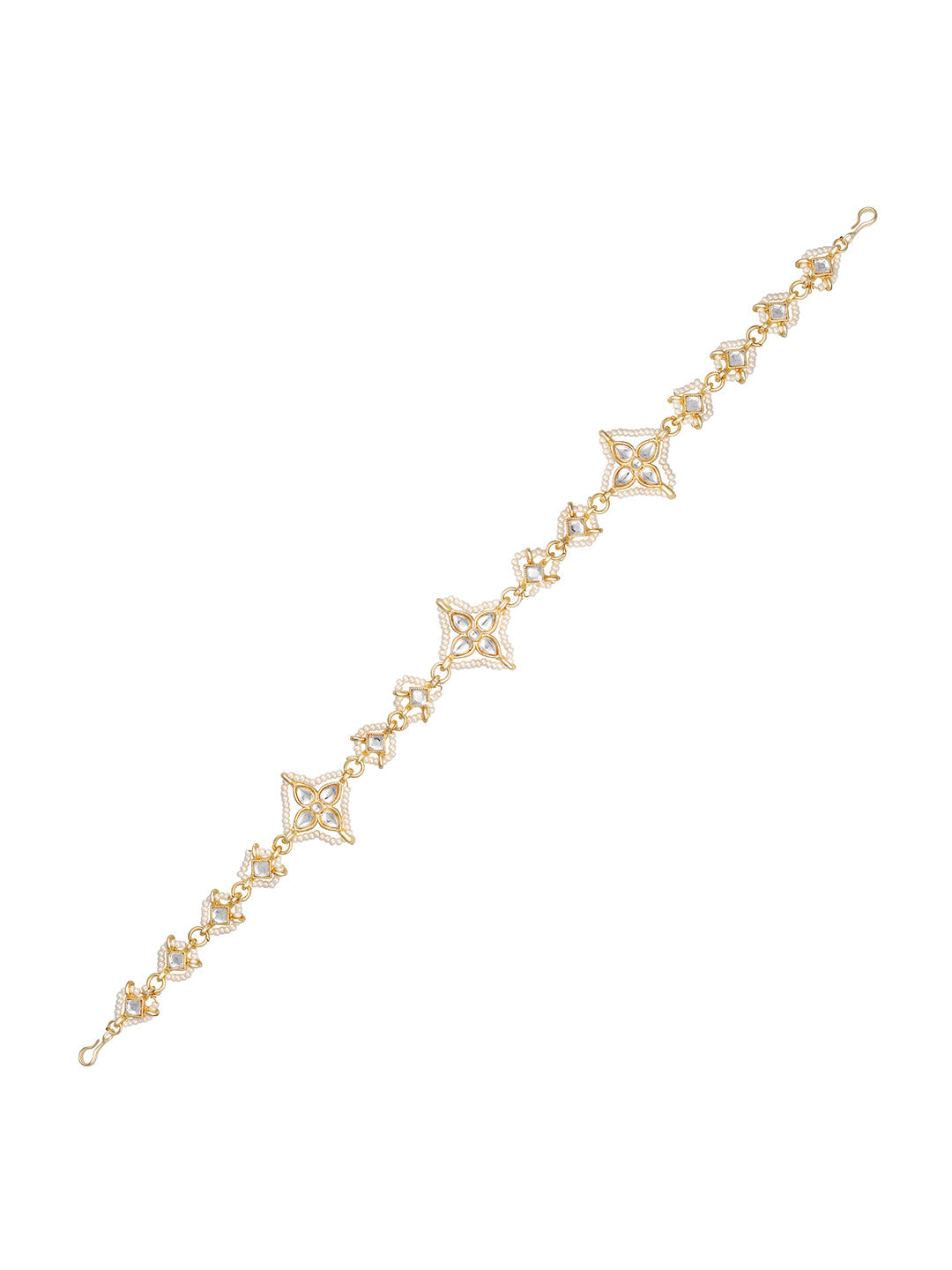 Gold Plated Kundan American Diamonds Matha Pati