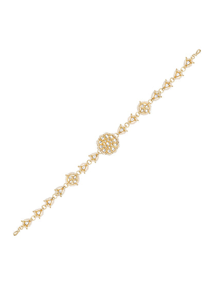 Gold Plated Kundan American Diamonds Matha Pati