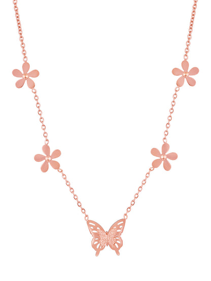 Rose Gold Handcrafted Chain With Lobster Claw Clasp.