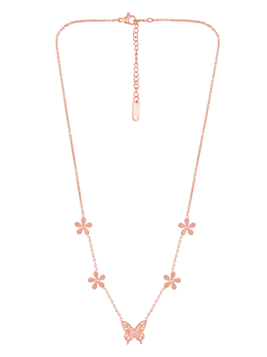 Rose Gold Handcrafted Chain With Lobster Claw Clasp.