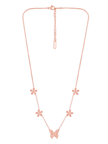 Rose Gold Handcrafted Chain With Lobster Claw Clasp.