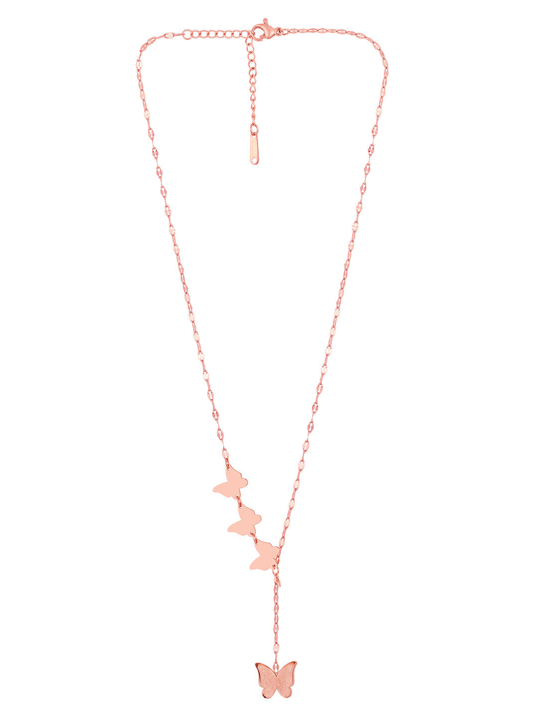 Rose Gold Handcrafted Chain With Lobster Claw Clasp.