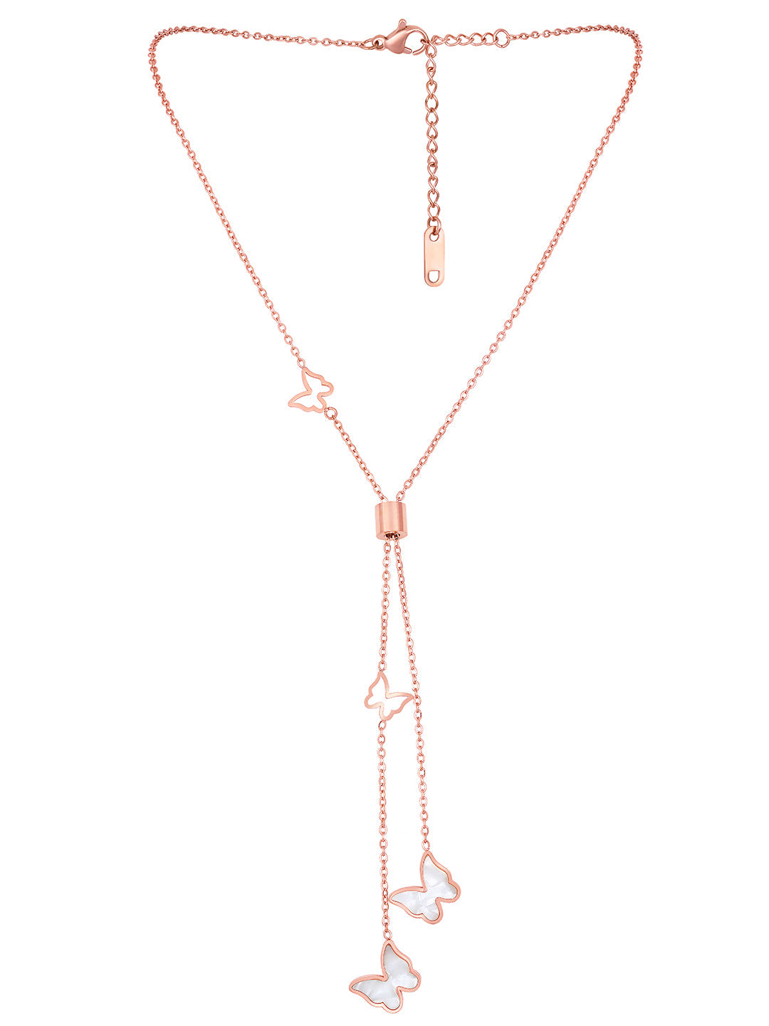 Rose Gold Handcrafted Chain With Lobster Claw Clasp.