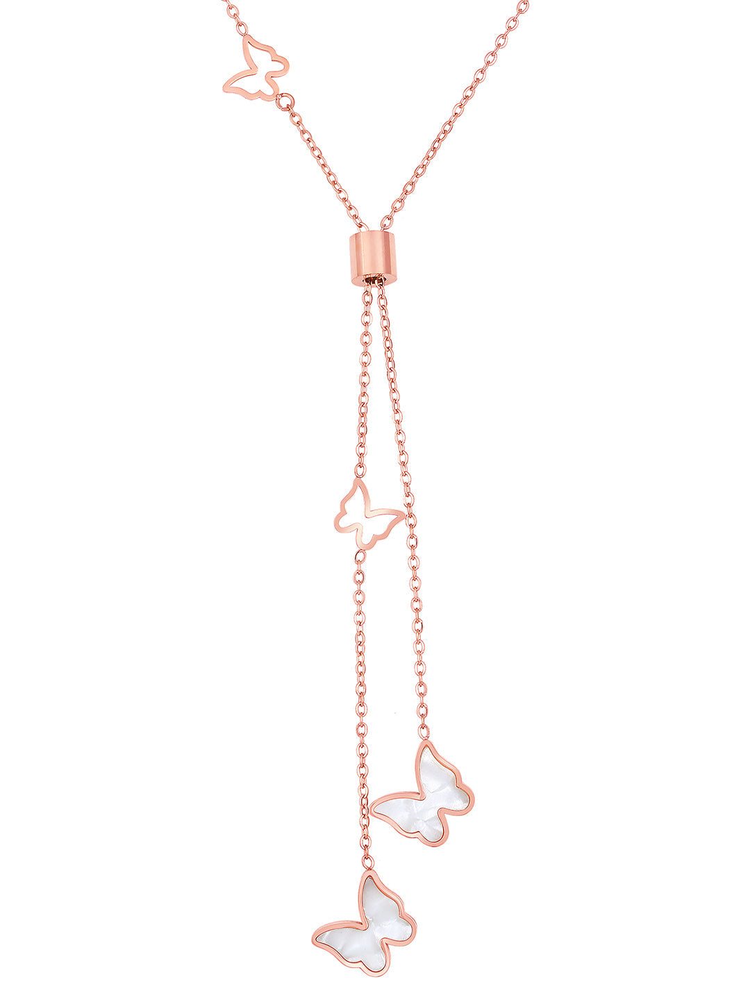Rose Gold Handcrafted Chain With Lobster Claw Clasp.