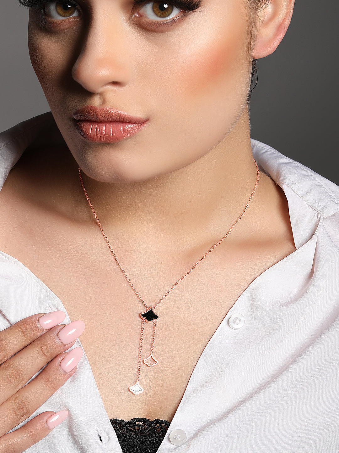 Rose Gold Handcrafted Chain With Lobster Claw Clasp.