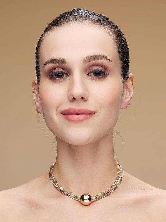 Rose Gold Plated  Pearl Necklace Chainwith Lobster Claw