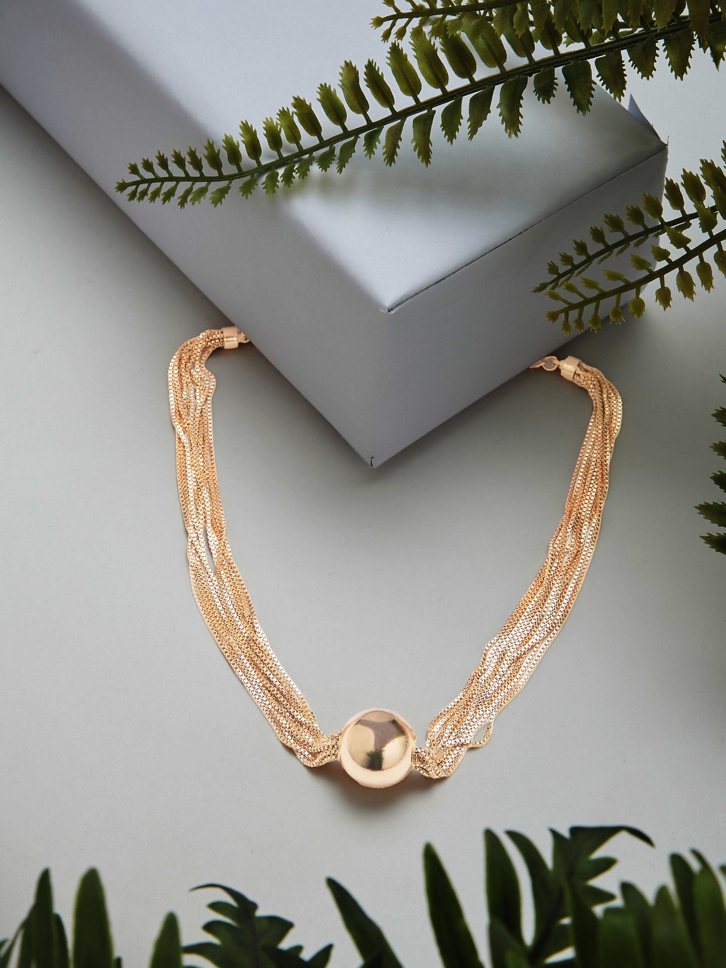 Rose Gold Plated  Pearl Necklace Chainwith Lobster Claw
