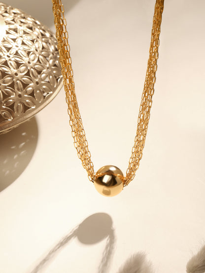 Rose Gold Plated  Pearl Necklace Chainwith Lobster Claw