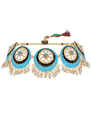 Peacock Inspired Meenakari Choker Jewellery Set For Bride To Be