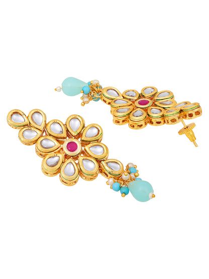 Elegant Pearl Meenakari Choker Set