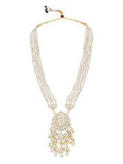 Pearls Beaded Gold Toned Jewellery Set