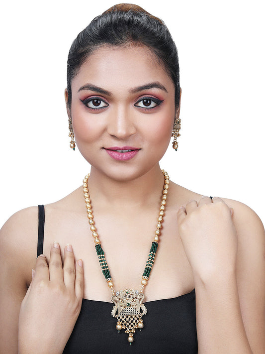 Rhodium Plated  Silver And Black Handcrafted Link Chain