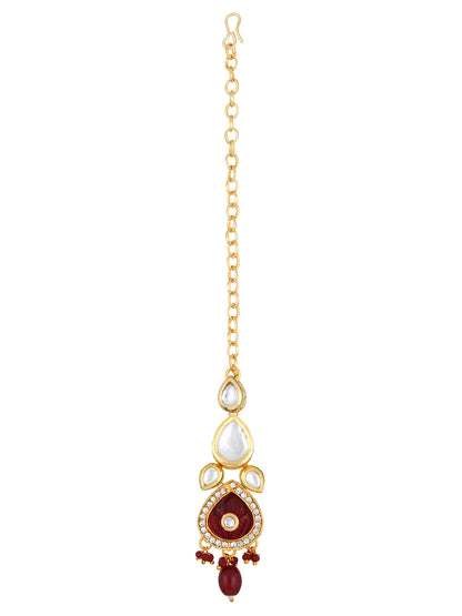 Radiant Ruby Kundan Choker Set