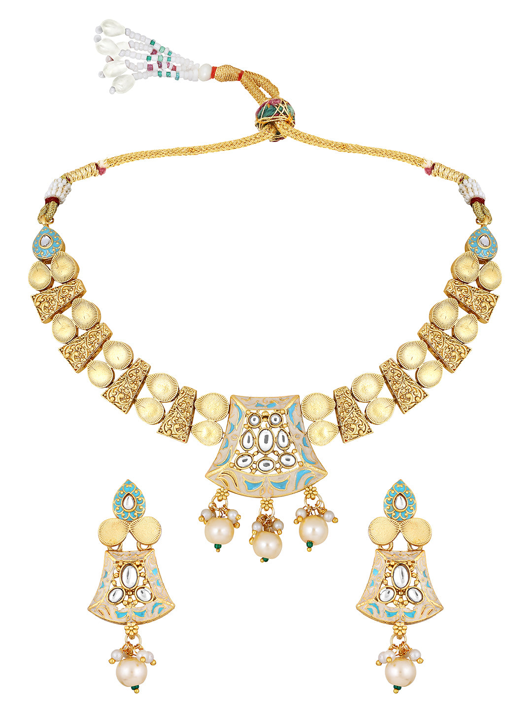 Enchanted Meenakari Choker Set