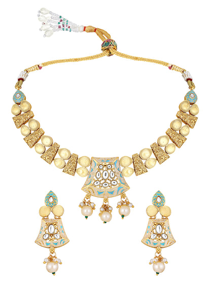 Enchanted Meenakari Choker Set