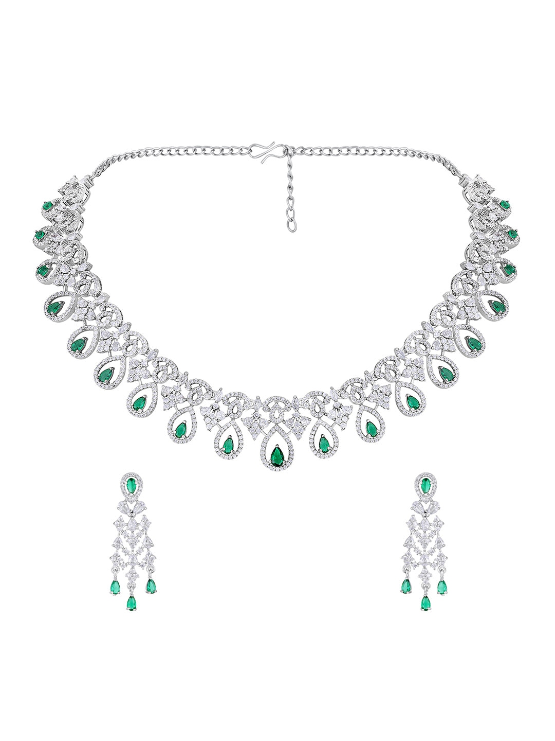 Emerald Elegance CZ Set