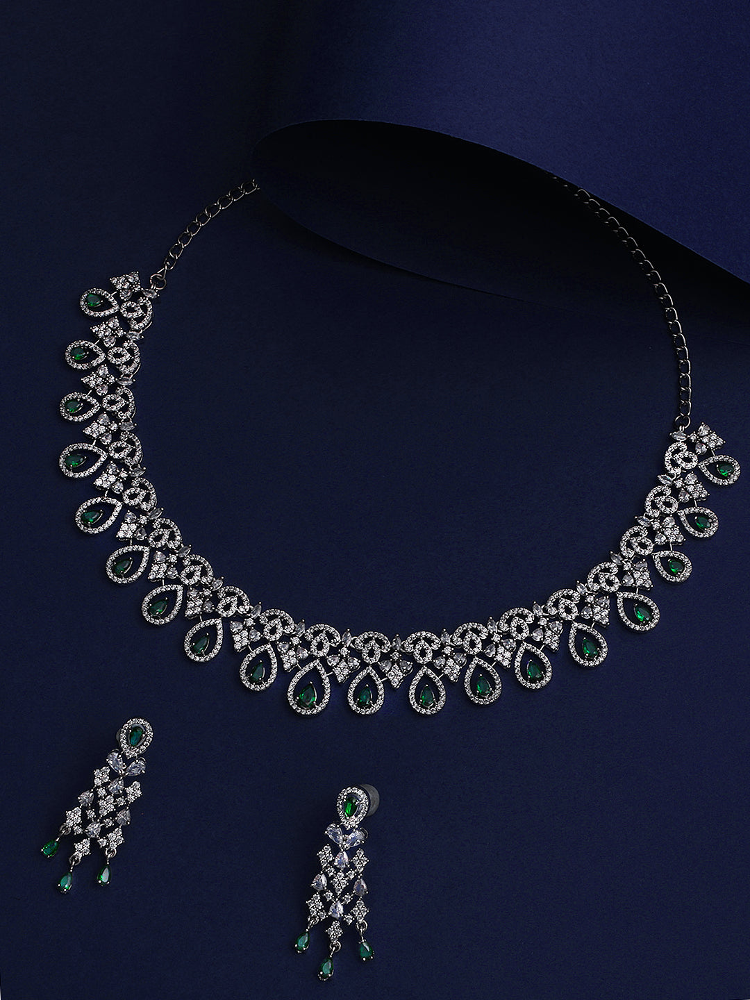 Emerald Elegance CZ Set