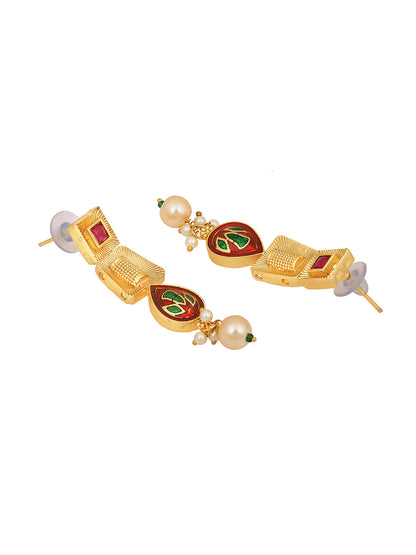 Regal Meenakari Long Jewellery Set