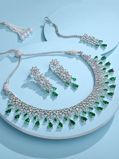 Emerald Elegance Choker Set