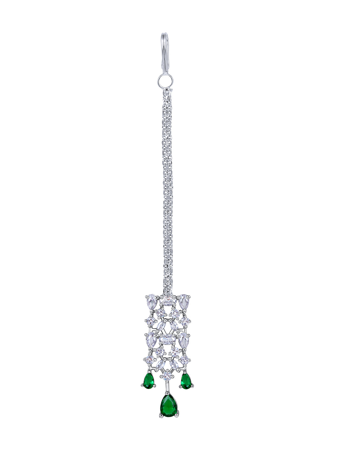 Emerald Elegance Green Stone Choker Set