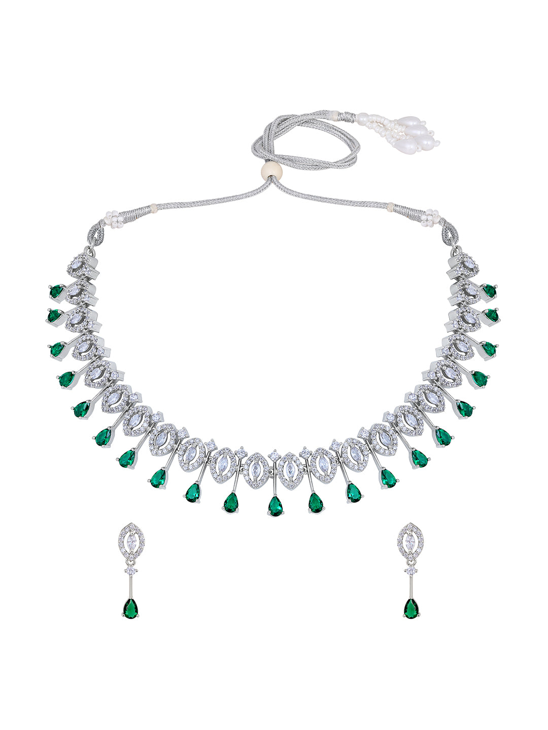 Emerald Elegance Choker Set