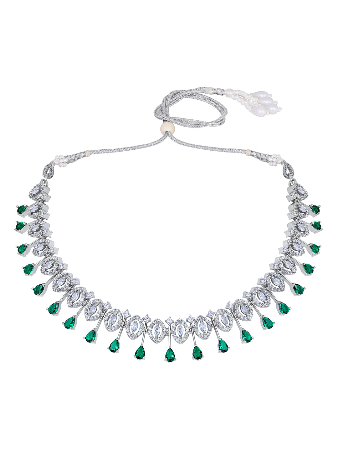 Emerald Elegance Choker Set