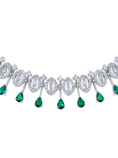 Emerald Elegance Choker Set