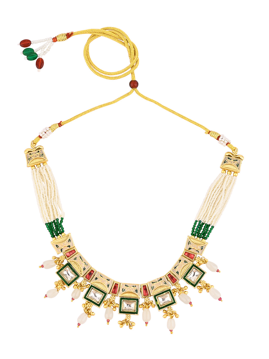 Regal Peacock Kundan Choker Set