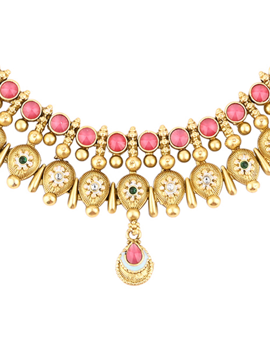 Regal Kundan Meenakari Choker Set