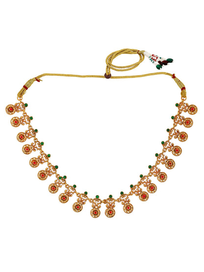 Gold-Plated Pearl Jewellery Set With Drop Earring